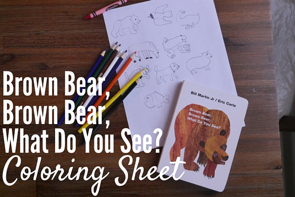 Brown Bear Coloring Sheet